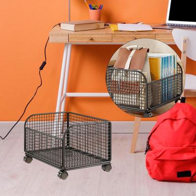 Rolling File Folder Cart Mobile Utility Home Bookshelf Office Kitchen Organizer Under Desk