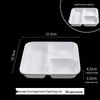 Jiemengzhe Disposable 3-Compartment Lunch Box