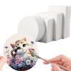 Watercolor Paper Postcard High-value Square Round Cardboard Art Painting Calligraphy Rounded Bookmark Blank Card