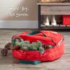1pc Christmas Wreath Storage Bag - Double-Zippered Artificial Wreath Org, Sturdy Handle, Home & Festival Storage