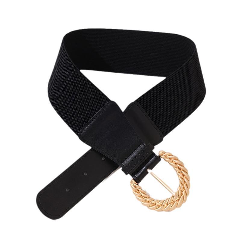 

Simple and Versatile Waist Seal Fashion Elastic Elastic Large Size Waist Belt E-commerce Women s Waist Seal 95cm (L size)