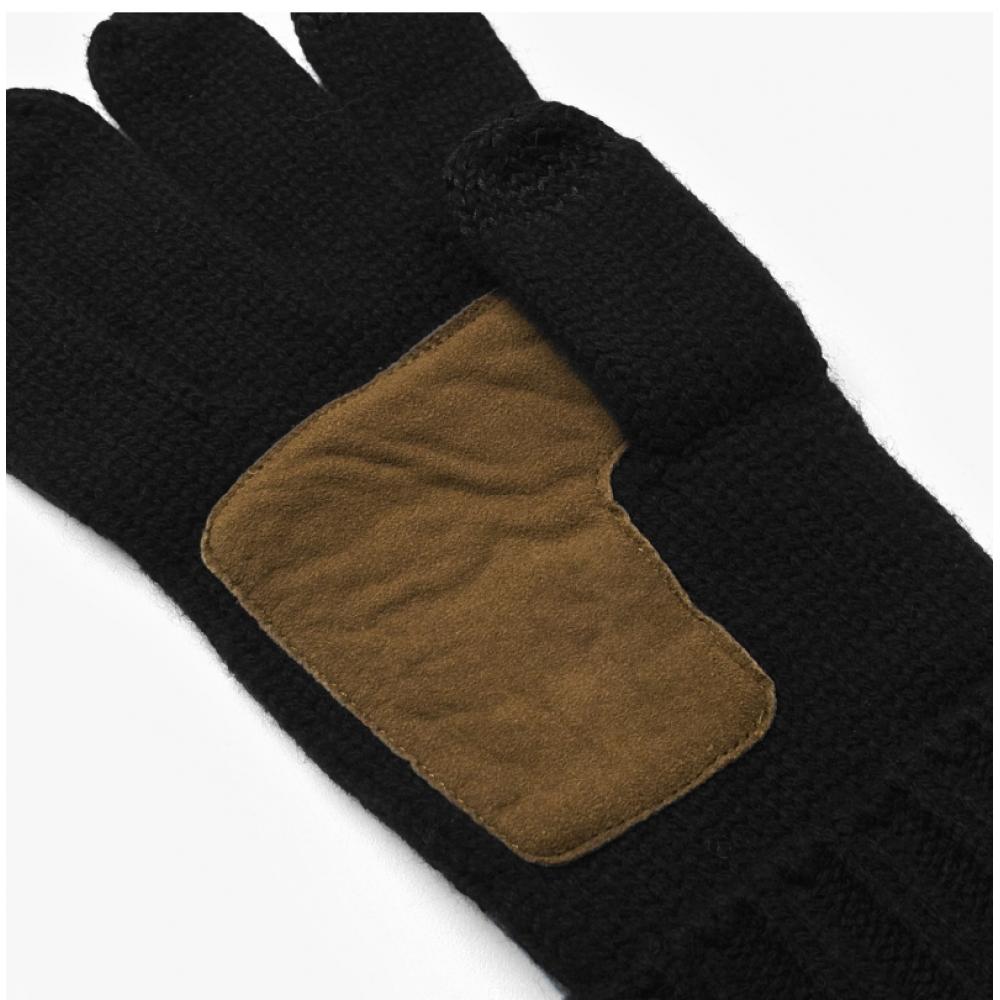 Polo Ralph Lauren Pc0494 002 Pony Touchscreen Leather Patch Gloves