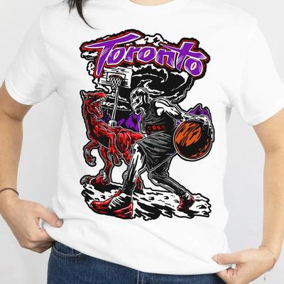 Toronto Raptors Graphic Tee Shirt NBA Basketball Vintage Style Streetwear Retro