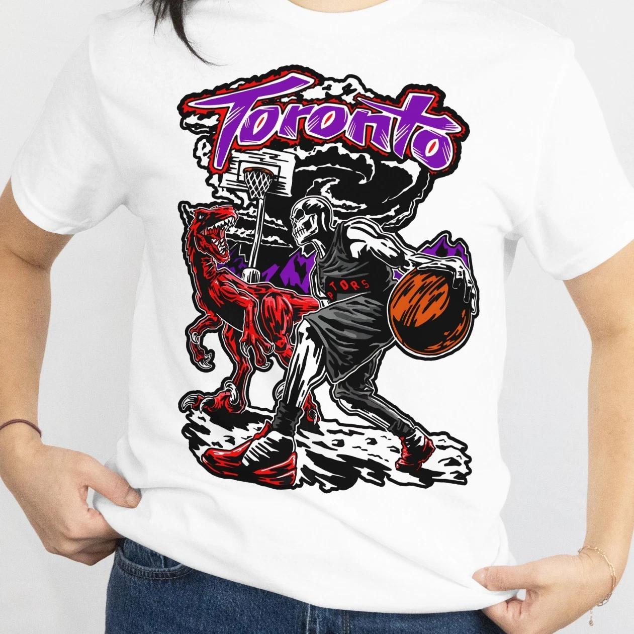 Toronto Raptors Graphic Tee Shirt NBA Basketball Vintage Style Streetwear Retro 4XL