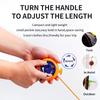 Portable Travel Clothesline Adjustable Laundry Rope Windproof Non Slip Clothes Drying Line for Camping Outdoor Indoor Use