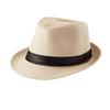 Unisex Short Brim Straw Panama Beach Hat for Summer