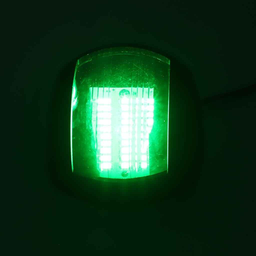 2 Stück Marineboot Yacht Signal Leuchte LED Navigations Buglampe Rot Grün Schiff Bordlicht für Segeln 12V‑24V 3W