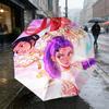 Celestial Elements Portable 3 Folds Umbrella Portable Windproof Folding Rain Umbrella For Travel Outdoor Sun Protection Travel Outdoor Gift