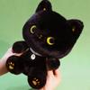 Stuffed Animals Black Cat Plush Toy Kawaii Cat Table Doll Creative Siamese Cat Doll  Kids Gifts