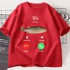 Fih Anruf Erinnern Nachricht Ablehnen Annehmen Anruf Fisch T-Shirts Lustiger Fisch unisex Outfit T-Shirt Unisex Unisex Baumwolle Lässige T-Shirts