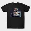 Men Black Print T-shirt Dustin And Suzie 4-Ever No-Cut Transfer Paper Print Cotton Tshirt