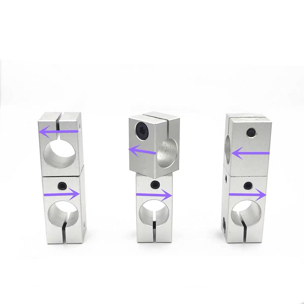 1pcs Aluminum Support Bracket 360 Coupling Clip Rotary Angle Adjustable Same Diameter Variant Diameter Inner Diameter 8-25mm