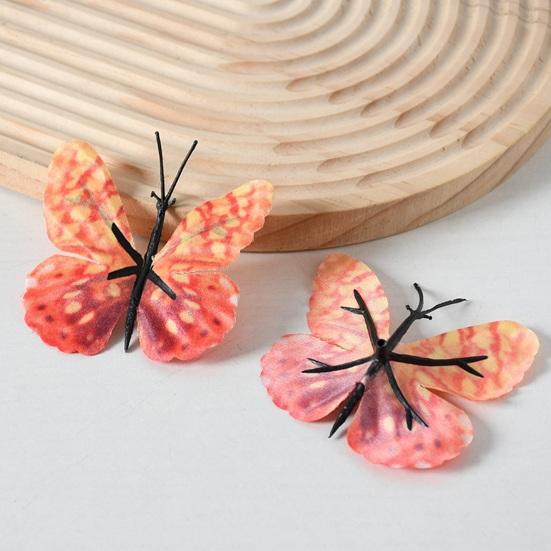 4 Pcs 3D Butterfly Wall Stickers Colorful Butterflies Wall Decal Removable Wall Art Murals for DIY Crafts Home Office Party Bedroom Decoration