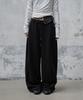 Mosan Logo Wide Sweat Pants (Black)
