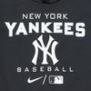 Nike Hoodie X MLB Collaboration New York Yankees Letter Logo Print Pullover Long Sleeve Kids Hoodies Black 3Z3B7SBGY-NYY