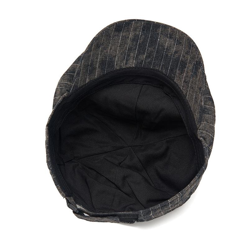 Béret octogonal vintage pour homme, printemps-été, style gavroche tie-dye.