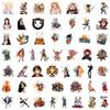 10/30/50pcs ONE PIECE Anime Stickers Vintage Luffy Ace Zoro Cartoon Decals Toys Waterproof DIY Skateboard Notebook Phone Case
