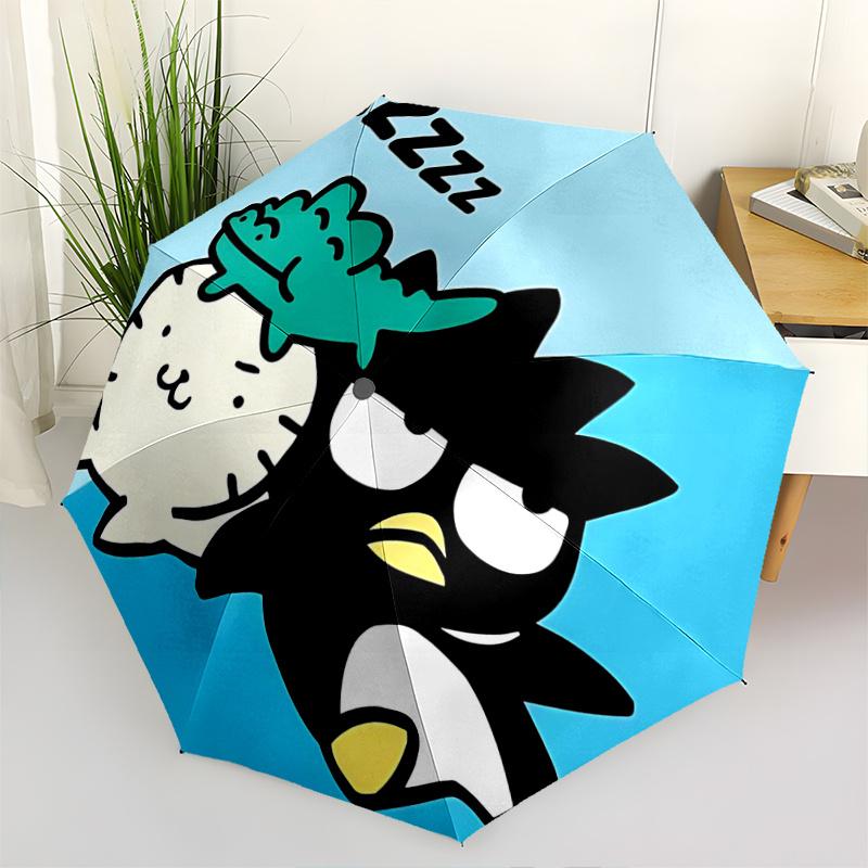 1pc Nyan Cat & Pochacco Automatic Opening Folding Umbrella with 8-Bone Iron Frame - Portable Design for Outdoor Use, Perfect Gift for Fans, Travelers,