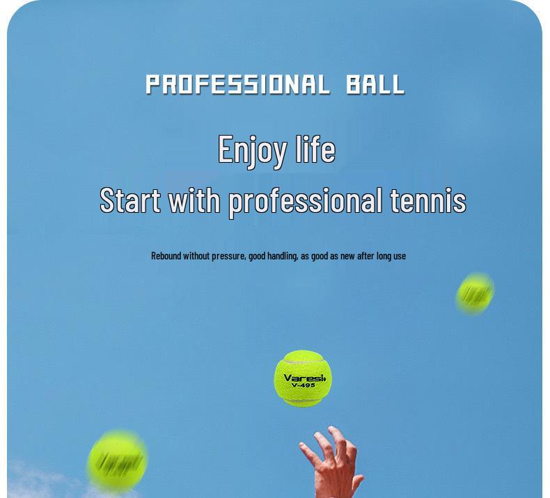 Wiles Durable High-Elasticity Beginner Tennis Ball - Wear-Resistant Training & Competition Ball