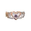 S Sterling Silver Sterling Silver White Diamond Rose Gold Love Ring Full Body Silver Ring Hot Selling Wedding Ring