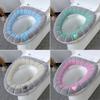 Soft Polyester Toilet Seat Cover Toilet Seat Pad Warm Seating