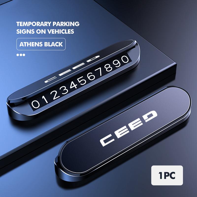For KIA Car Luminous Temporary Parking Card Phone Number Card Plate Ceed ED 2006 2007 2008 2009 2010 2011 2012 xzlhg22
