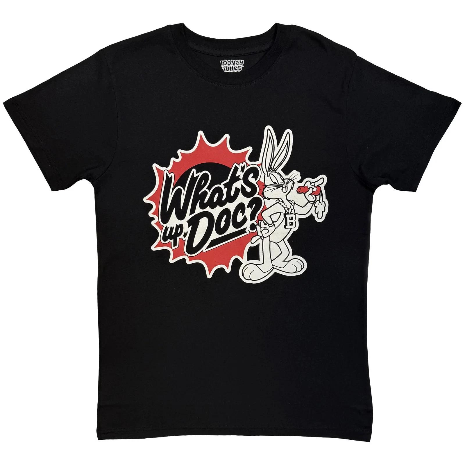 Looney Tunes T-Shirt: What s Up, Doc? 2.0 (Black) OFFICIAL NEW M