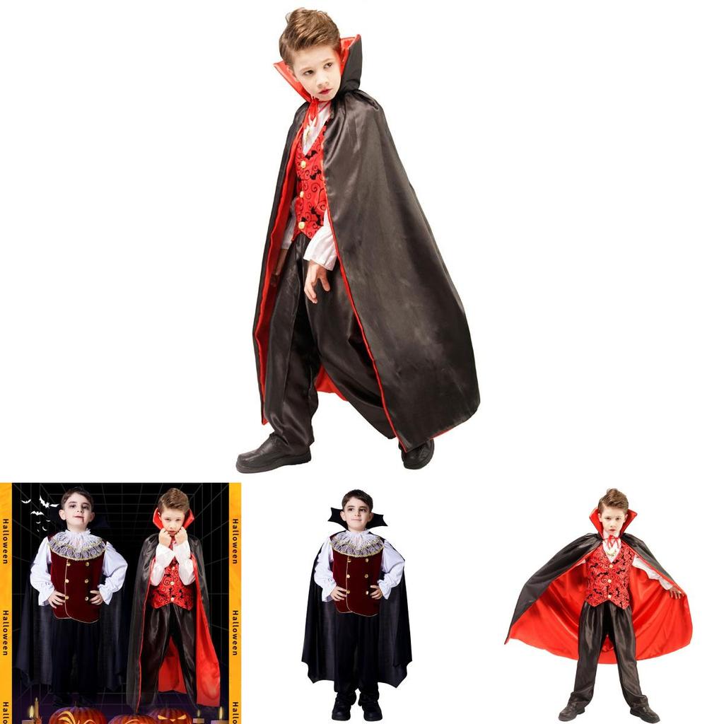 Kids Boys Royal Vampire Dracula Halloween Costume For Unforgettable Parties