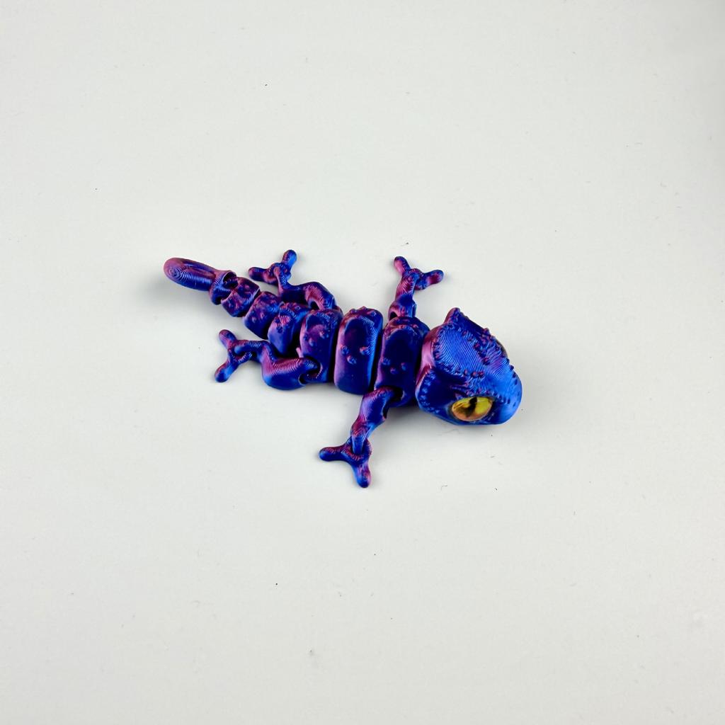 3D Printing Chameleon Ornaments Multi-joint Movable Simulation Dragon Color Cartoon Dragon Home Decoration Kids Cool Gifts