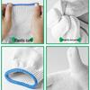 Durable White Cotton Yarn Work Gloves - Non-Slip, Thickened, Wear-Resistant for Labor Protection at Construction Sites