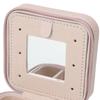 Earrings Storage Multifunctional Jewelry Storage Case With Mirror Leather Jewelry Box Portable Elegant Jewel Holder Travel Use