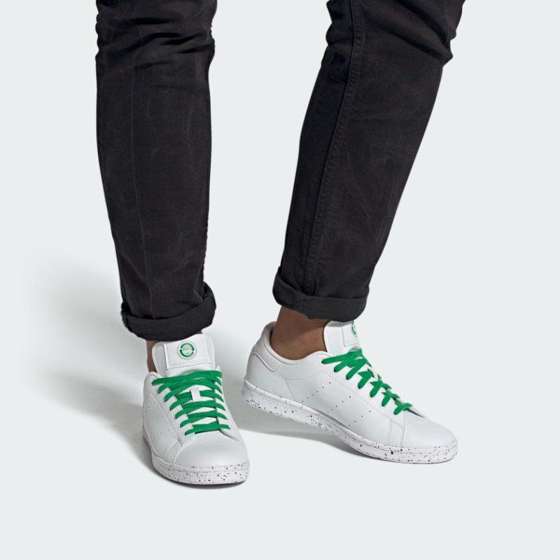 adidas Sneakers Stan Smith Clean Classics Bianche Verdi FU9609