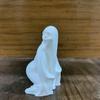 Halloween Ghost Figurine, Funny 3D Printed Scream Ghost Statue for Desk, Tabletop, Mantel, Shelf, Spooky Home Decor