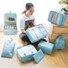 8Pcs Waterproof Suitcase Packing Cubes Foldable Luggage Storage Bags Tidy Portable Wardrobe  Shoes