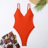 New sexy women's one-piece swimsuit solid color multi-color swimsuit