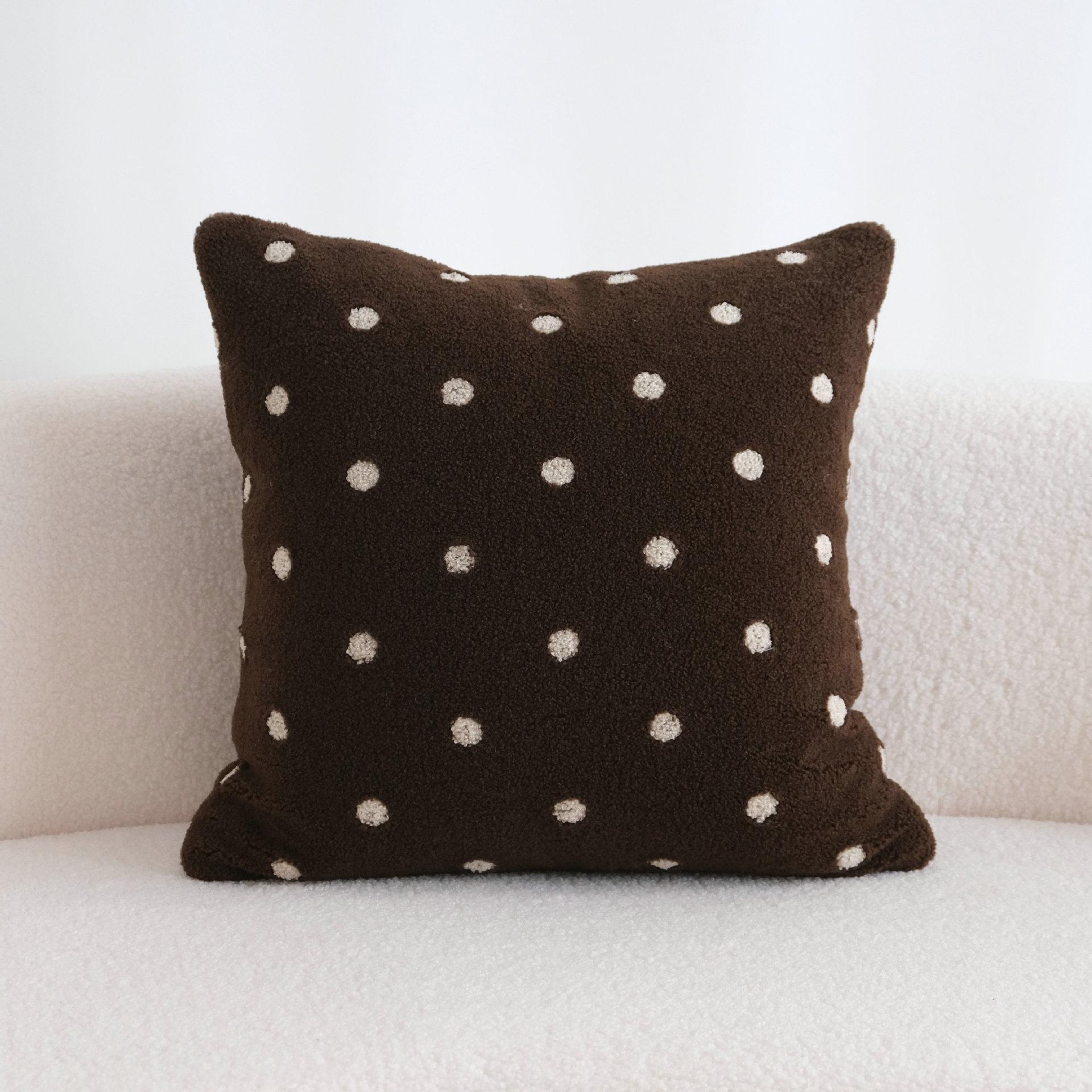 Housse de coussin en velours côtelé style Mid-Century Modern Housse de coussin décorative carrée vintage rétro pour canapé 45x45cm