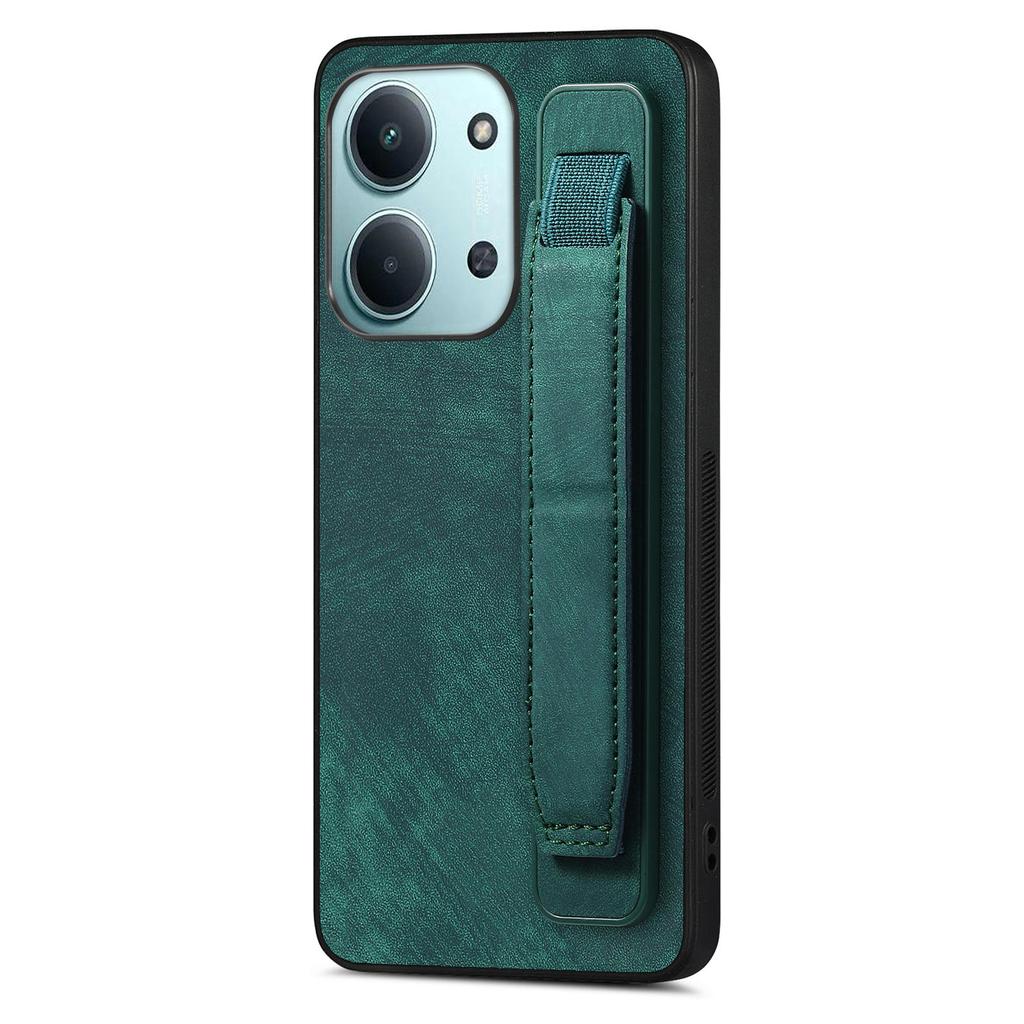 Wristband Kickstand Case For Xiaomi Poco C85 4G (171mm)/Redmi 15C 4G (Global) (171mm) Leather + TPU Phone Cover