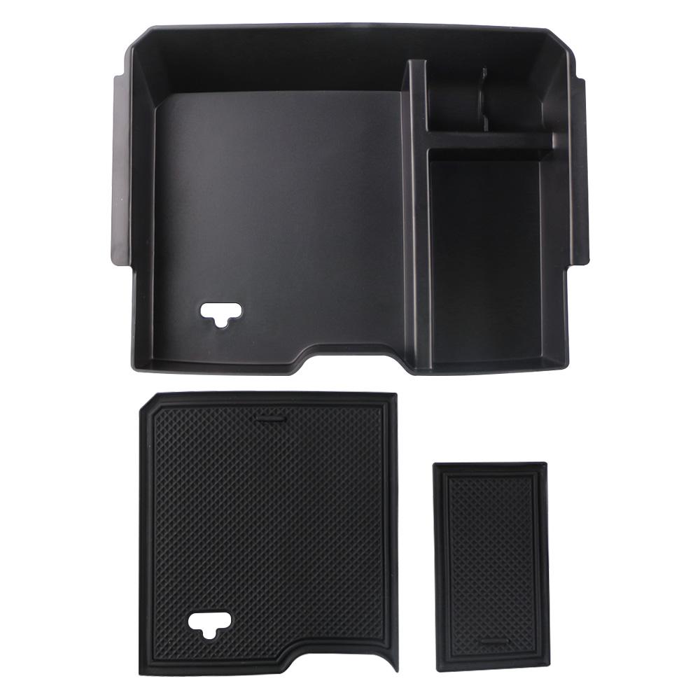 For Ford Everest 2023 2024 Center Console Organizer Tray Armrest Storage Box (Electric Handbrake /Manual Handbrake Version)