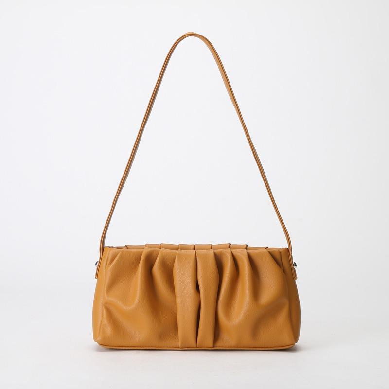 Cloud bag premium texture portable underarm bag generation niche cowhide pleated bag oem