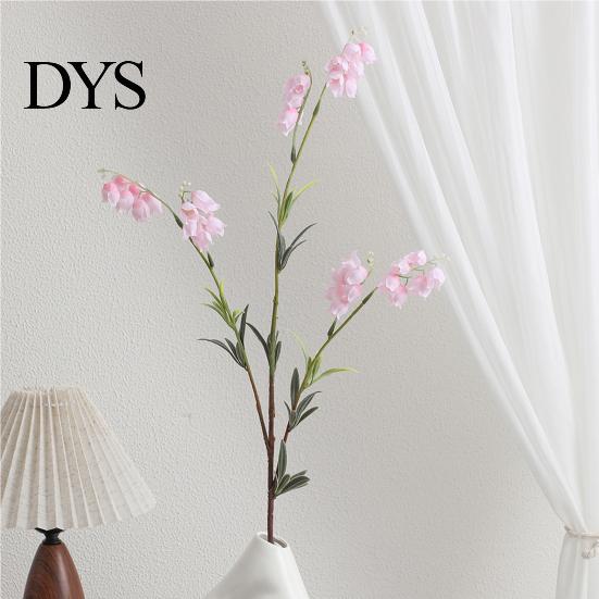 Realistic Artificial Flowers Lily of The Valley, 31.5" Long Stem Faux Bell Flowers, Fake Soft Fabric for Hotel Orchid Bridal Wedding Bouquet
