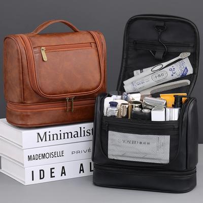 Cross-border Men's Business Toiletry Bag Large-capacity High-end Multi-functional Waterproof Makeup Bag Hand-held Storage Bag