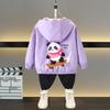 Spring and Autumn 1 2 3 4 5 6 Years Boys Coats Patchwork Cartoon Dinosaur Pattern Hooded Windbreaker Leisure Overcoat for Kids Birthday Present