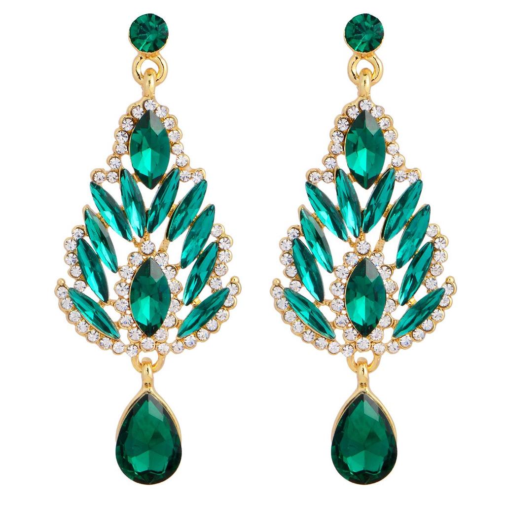 Luxury Rhinestone Bridal & Evening Long Earrings – Shining Crystal Drops for Women