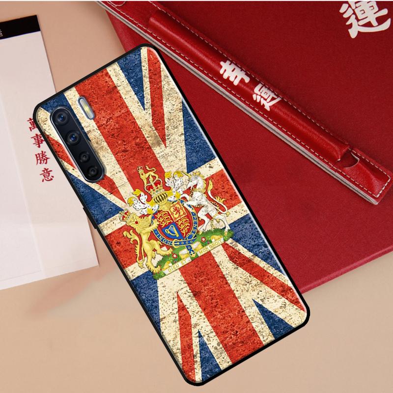 England British UK Union Jack Flag Case For Oppo A40 A78 A54 A74 A94 A17 A57 A77 A76 A16 A96 A18 A60 A80 A38 A58 A98 A15 A5 Pro