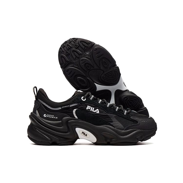 New FILA Damping Wearable Platform Clunky Shoes Black Women's F12W141107FBK