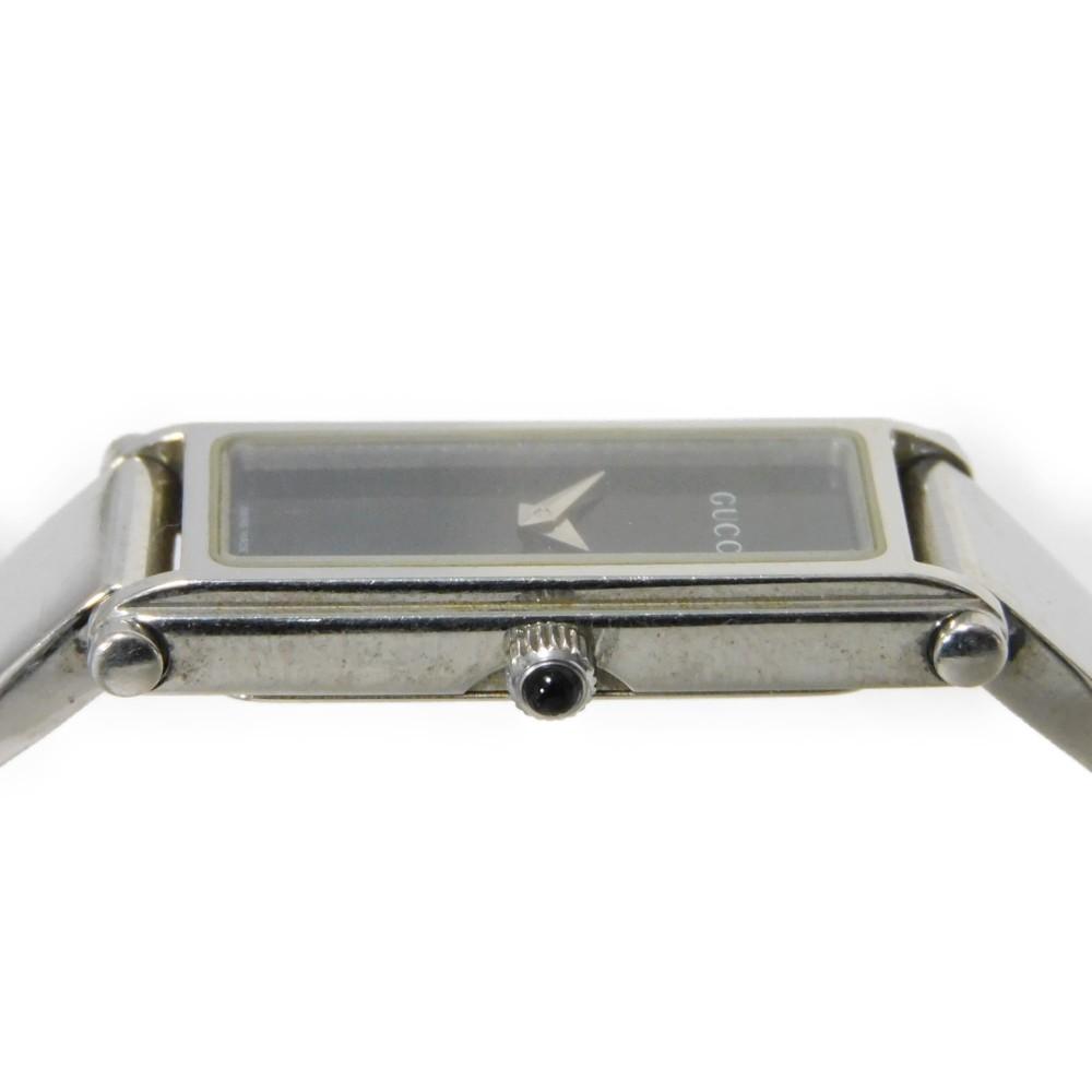 Used 9539 Bangle Watch 1500L 7975 Black Dial Quartz Stainless Steel Women's from Japan AUTHENTIC