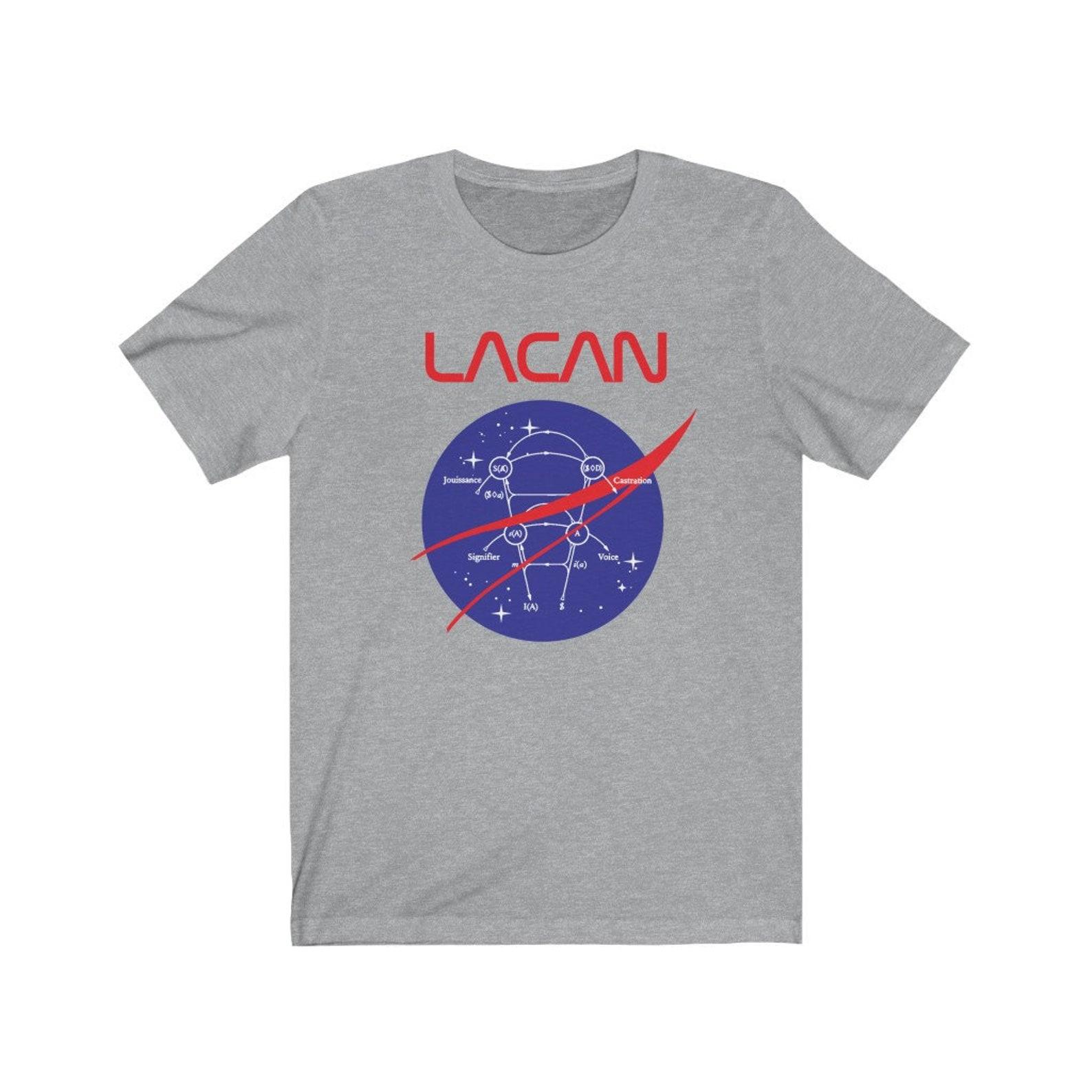 Jacques Lacan and the Lacanian Space Program Philosophy T-shirt XL