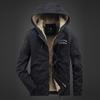Winter Velvet Thickened Deck Tooling Cotton-padded Men's Pure Cotton Hooded Cotton-padded Jacket Casual Artificial Lamb Wool Men's Jacket