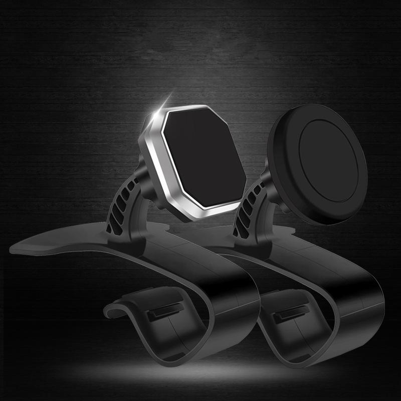 Easy Clip Magnetic Car Mobile Phone Holder Dashboard Car Holder Magnet Car Mobile Phone Holder Universal GPS Stand Mount Display 360 Rotatable
