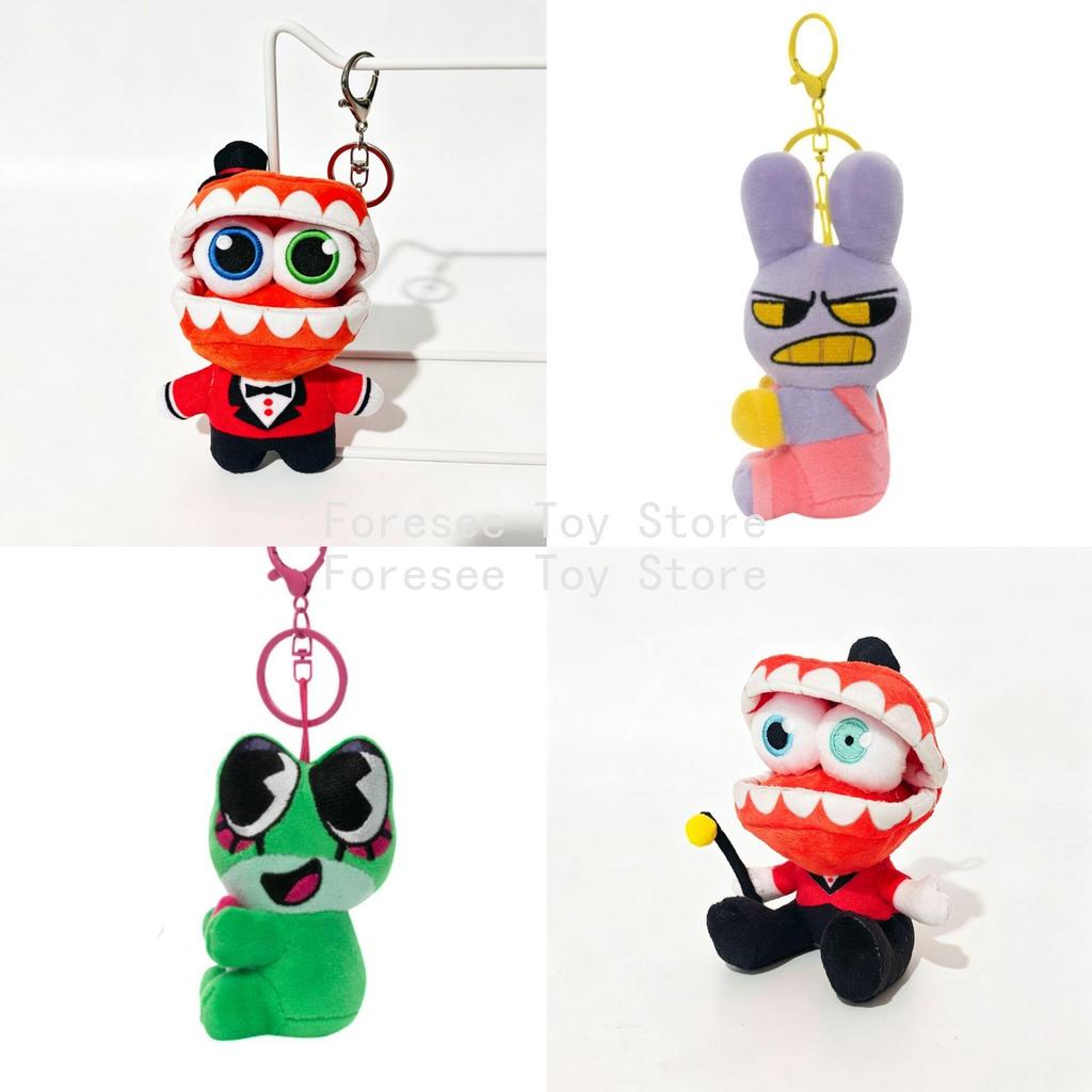 15cm Der Erstaunliche Digitale Zirkus Anime Umgebung Niedliche Plüschtiere Jax Caine Rbbit Puppen Schlüsselanhänger Ornament Bestes Geburtstagsgeschenk für Kinder